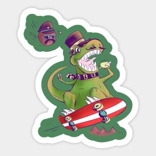 Tea Rex Sticker